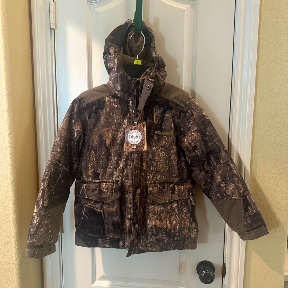 NWT REALTREE Youth Sm insulated camouflage hooded  coat